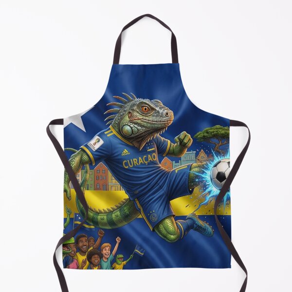 Item preview, Curaçao Iguana Soccer Champion | Caribbean Football Mascot Art | Tropical Island Fan Design designed and sold by internlvisions.