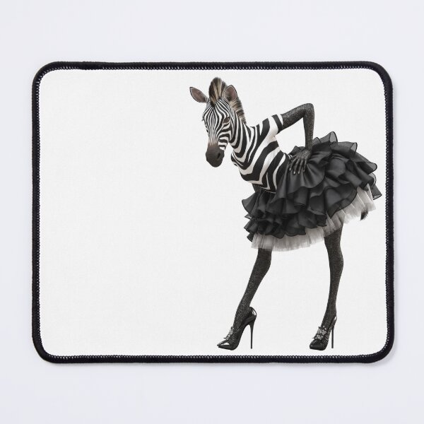 Item preview, Couture Zebra Queen | High Fashion Animal Art, Runway Zebra, Luxury Fashion Illustration, Surreal Wildlife Glamour designed and sold by SoaringOwlArts.