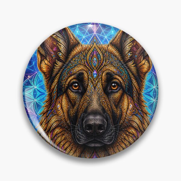 Item preview, Lab Visions 124: German Shepherd Sacred Geometry designed and sold by The Psychedelic Anarchist.