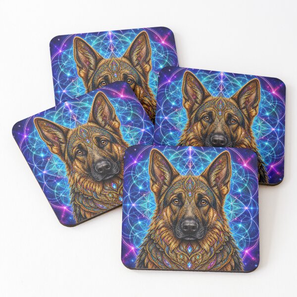 Item preview, Lab Visions 124: German Shepherd Sacred Geometry designed and sold by The Psychedelic Anarchist.