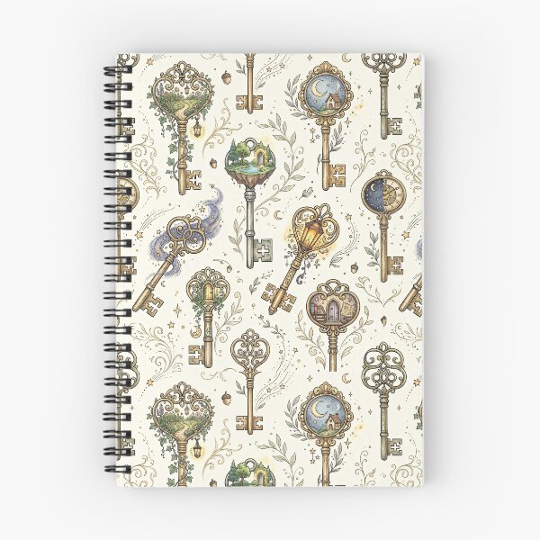 Item preview, Keys to Elsewhere – Enchanted Key Pattern designed and sold by MoonwoodStudio.