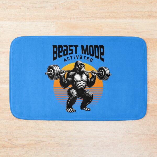 Item preview, Beast Mode Gorilla Weightlifting Gym Fitness Retro Design designed and sold by Sachie's Studio.