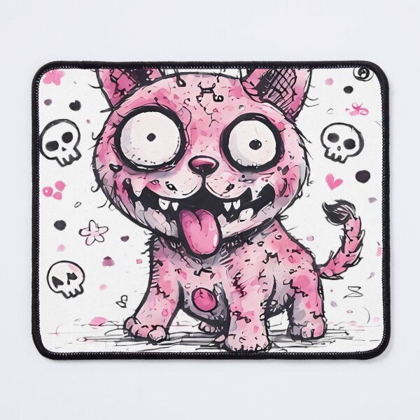Item preview, Life Is Short... Be Spooky! – Unhinged Pink Cat designed and sold by kitastylish.