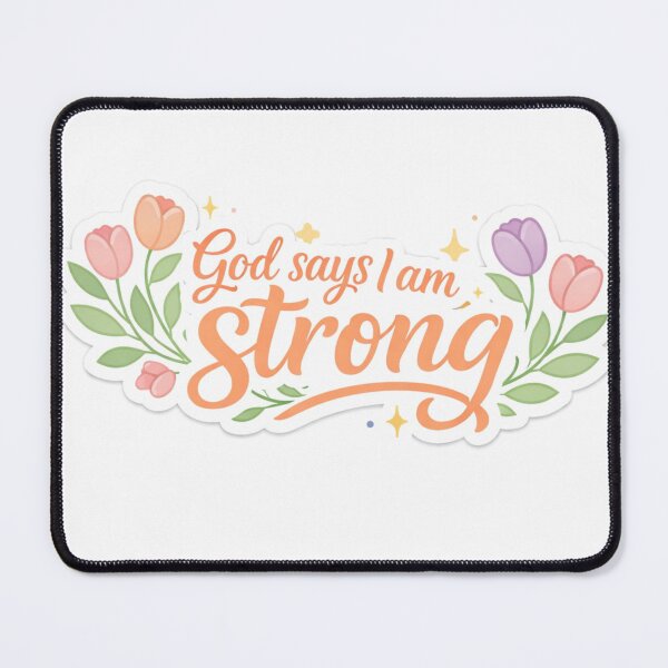 Item preview, God says I am strong designed and sold by Resinosahn.