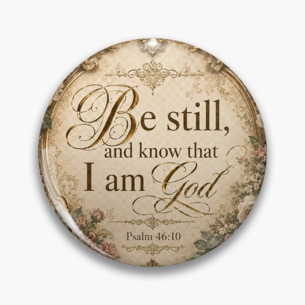 Item preview, Be Still And Know Psalm 46:10 Vintage Christian Design designed and sold by NaphDesigns.