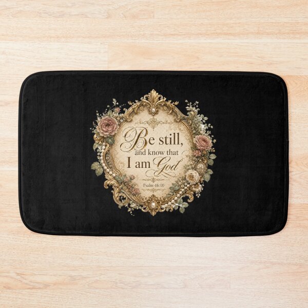 Item preview, Be Still And Know Psalm 46:10 Vintage Christian Design designed and sold by NaphDesigns.