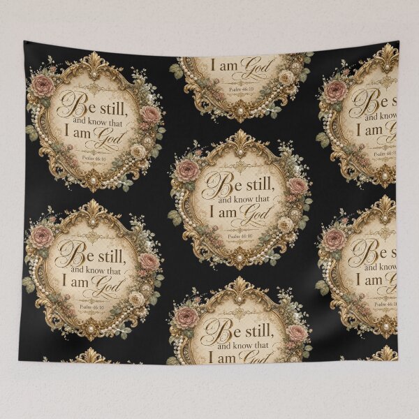 Item preview, Be Still And Know Psalm 46:10 Vintage Christian Design designed and sold by NaphDesigns.