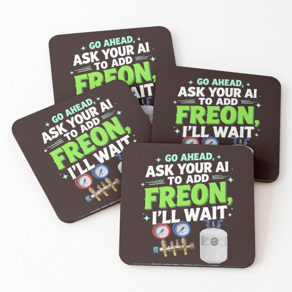 Item preview, Go Ahead Ask Your AI To Add Freon I'll Wait — Funny HVAC T-Shirt designed and sold by tradeturtle.