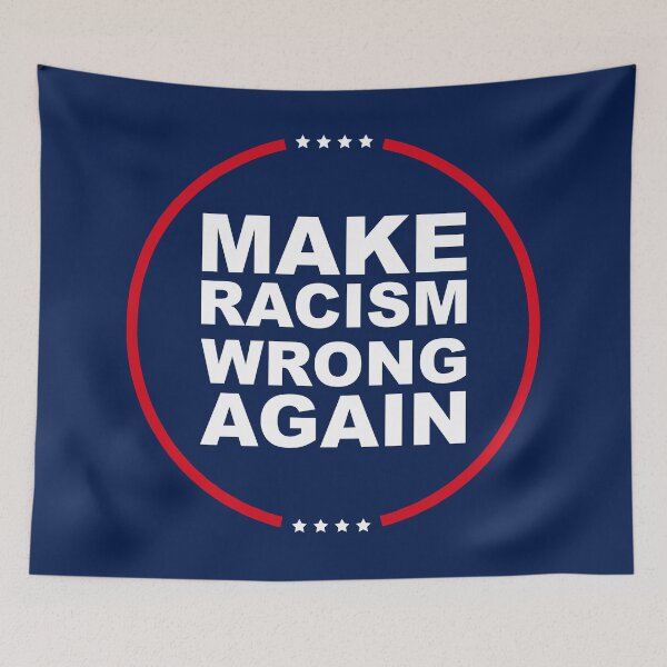 Item preview, Save Democracy - Make Racism Wrong Again - 2026 Midterm Election - Vote 2026 - Political Humor designed and sold by DesignByLeo.