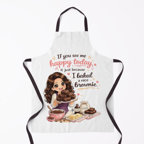 Item preview, If You See Me Happy Today (I Baked a Nice Brownie) designed and sold by thecookiegallery.