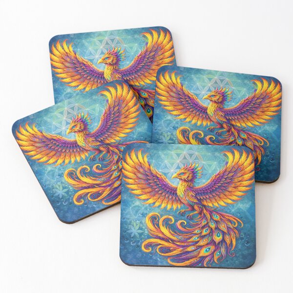 Item preview, Lab Visions 120: Phoenix Rising Sacred Geometry Fire Bird designed and sold by The Psychedelic Anarchist.