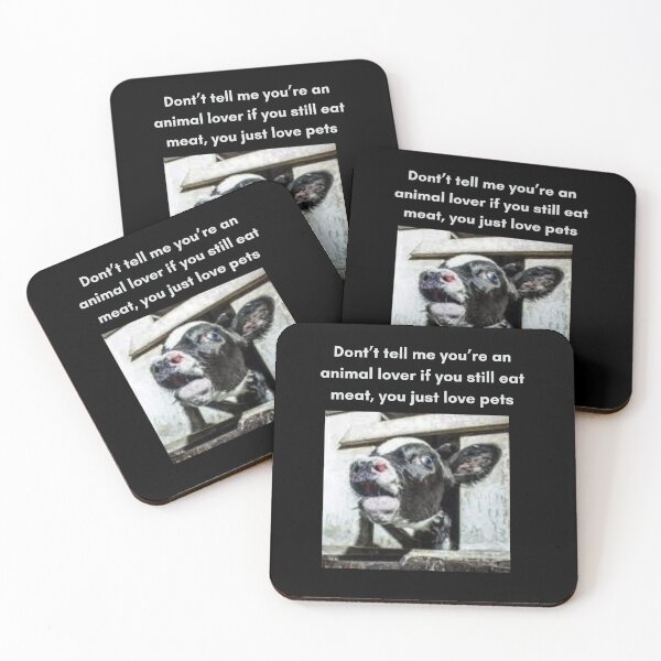 Item preview, Bold vegan and animal rights protest design designed and sold by VoiceForAnimals.