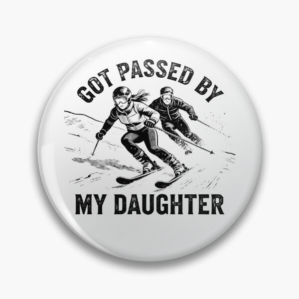 Item preview, Funny Skiing - Got Passed by My Daughter designed and sold by CutOutIdols.