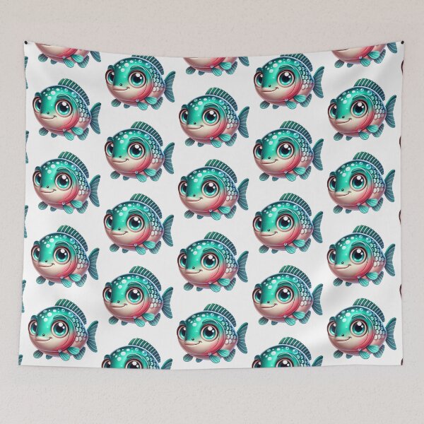 Item preview, Adorable Barramundi Fish designed and sold by Sillytoe.