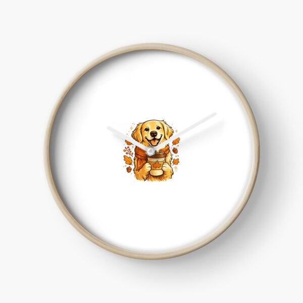 Item preview, Golden Retriever Coffee Lover Sticker | Cozy Dog & Coffee Illustration designed and sold by Brenda Boudaie.