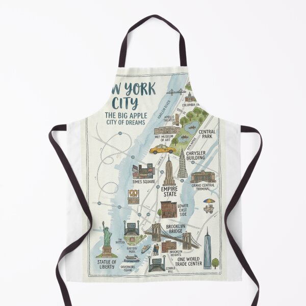 Item preview, New York City Adventure Map - Watercolor Travel Poster designed and sold by ElartedeNoel.