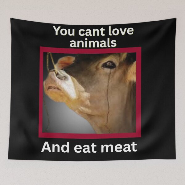 Item preview, Bold vegan and animal rights protest design designed and sold by VoiceForAnimals.
