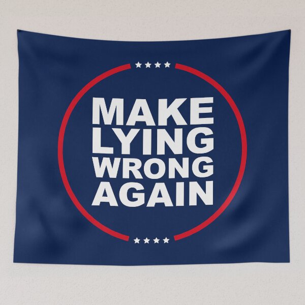 Item preview, Save Democracy - Make Lying Wrong Again - 2026 Midterm Election - Vote 2026 designed and sold by DesignByLeo.