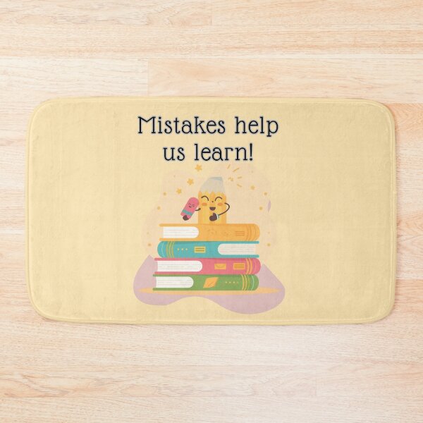 Item preview, “Mistakes help us learn.” | Books and Pencil | designed and sold by Grixel's Paang Gala Shop.