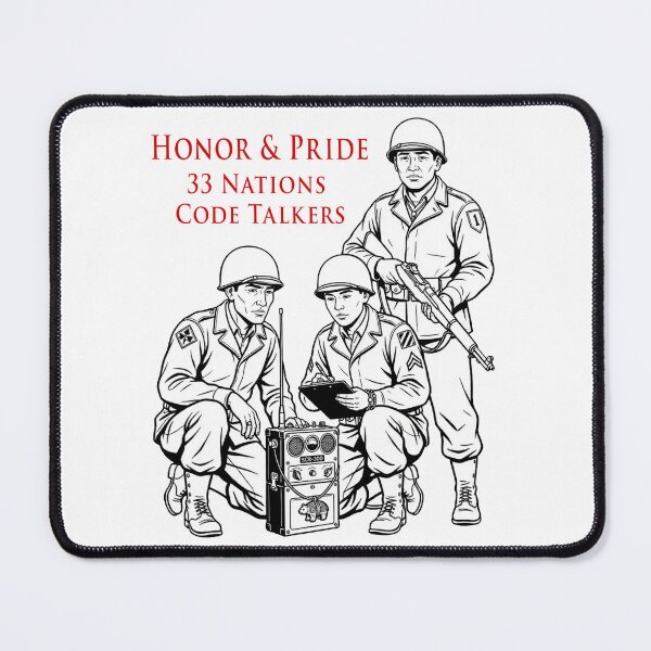 Item preview, 33 Nations Code Talkers tribute - 2nd World War designed and sold by Contrast-Factory.