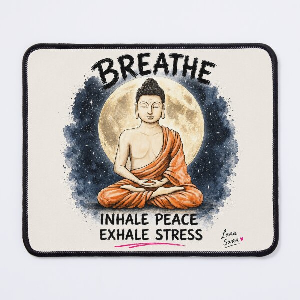 Item preview, MOONLIT BUDDHA | Spiritual Night Art | Zen Moon Aesthetic designed and sold by BlueberrySwan.