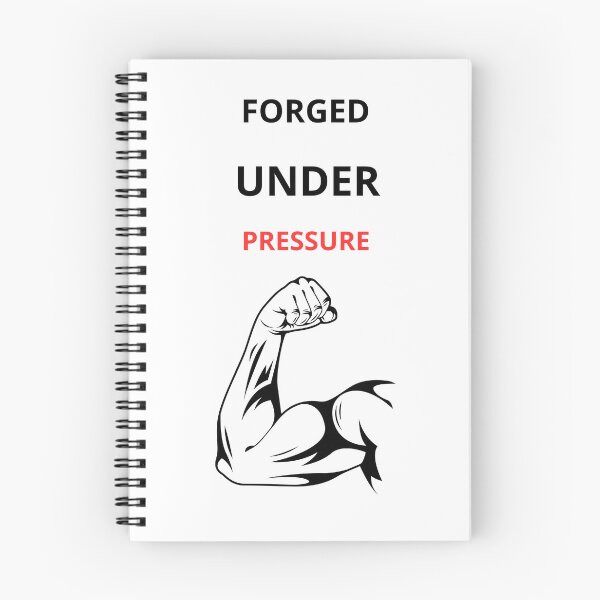 Item preview, Forged Under Pressure Gym Motivation Design designed and sold by Wild Horizon Studio.