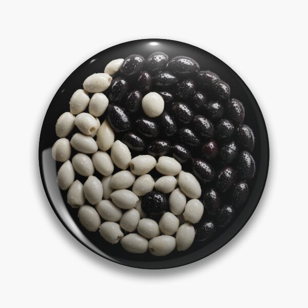 Item preview, Aceitunas Yin Yang – Diseño artístico mediterráneo zen sobre aceitunas designed and sold by WordPlayStudio.