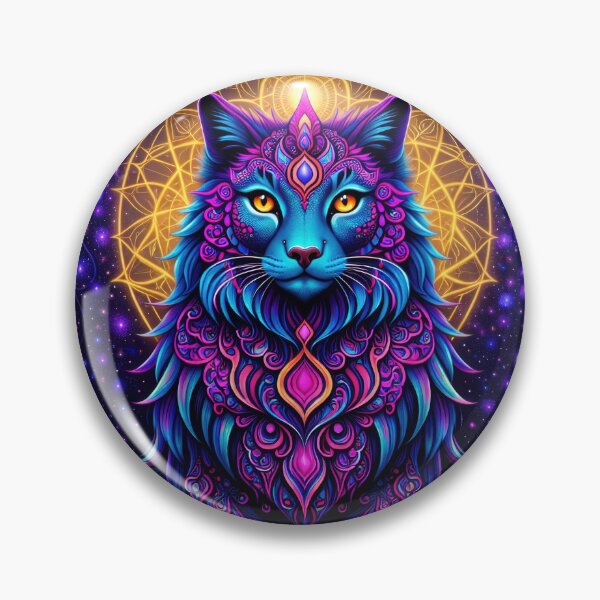 Item preview, Lab Visions 119: Mandala Cat Neon Psychedelic Cat designed and sold by The Psychedelic Anarchist.