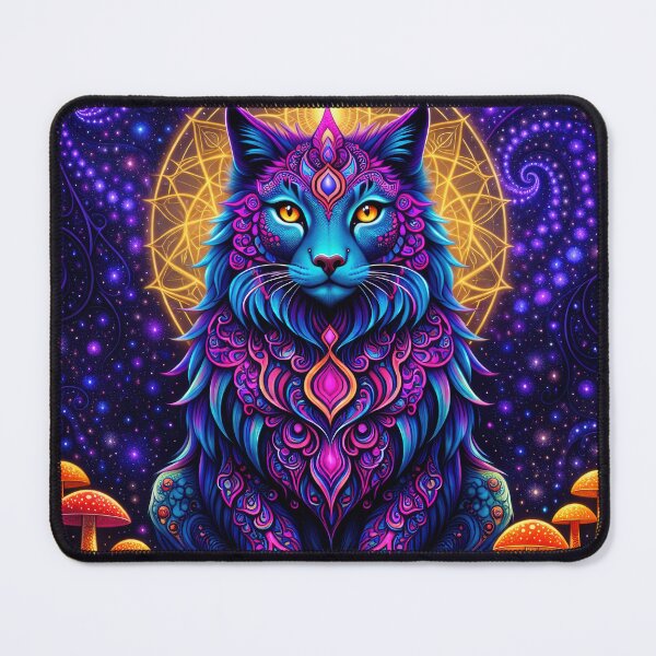 Item preview, Lab Visions 119: Mandala Cat Neon Psychedelic Cat designed and sold by The Psychedelic Anarchist.