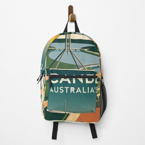 Item preview, Canberra Australia Modernist Architecture Travel Poster designed and sold by ElartedeNoel.