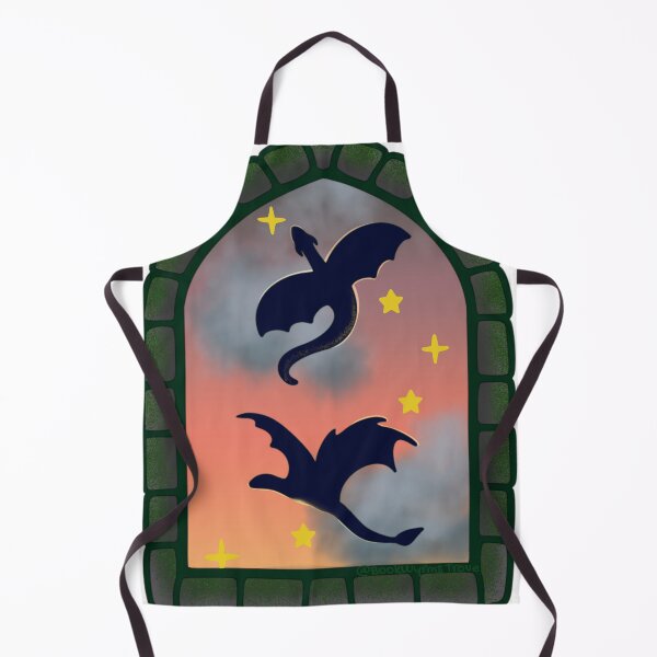 Item preview, Dragons through a castle window designed and sold by BookWyrmsTrove.