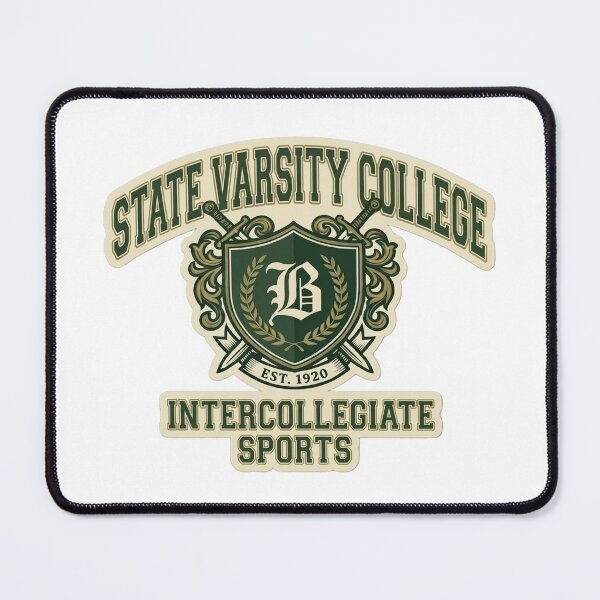 Item preview, Vintage State Varsity College Crest - Retro Dark Academia Sports Emblem designed and sold by Fatomfatom.