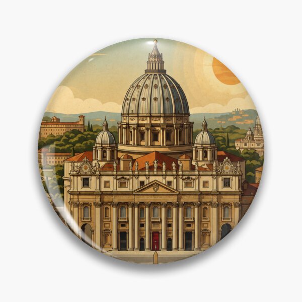 Item preview, Vatican City Vintage Travel Poster - Rome Italy Art Print designed and sold by ElartedeNoel.