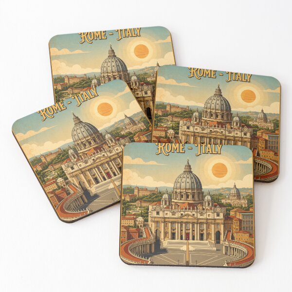 Item preview, Vatican City Vintage Travel Poster - Rome Italy Art Print designed and sold by ElartedeNoel.