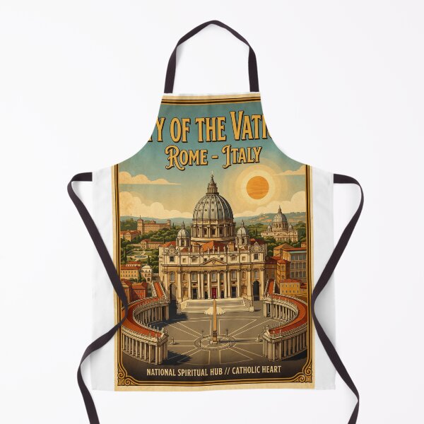 Item preview, Vatican City Vintage Travel Poster - Rome Italy Art Print designed and sold by ElartedeNoel.