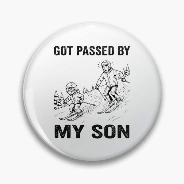 Item preview, Got Passed By My Son - Funny Skiing Dad designed and sold by CutOutIdols.