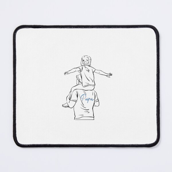 Item preview, Minimalist Father and Child Shoulder Ride Line Art designed and sold by Naserniazi.