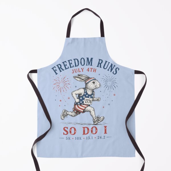 Item preview, Freedom Runs July 4th Patriotic Rabbit 1776 Running designed and sold by bosamji.