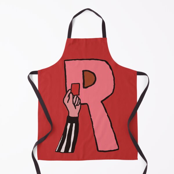 Item preview, Red Card Referee Football Monogram R Match Day designed and sold by xmoudx.