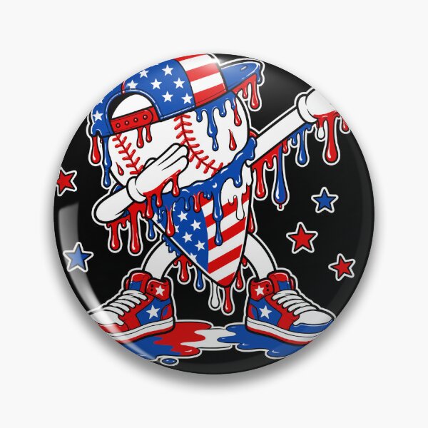 Item preview, Cute Fourth Of July Baseball Dabbing Sports Lover designed and sold by Crookedorbit.
