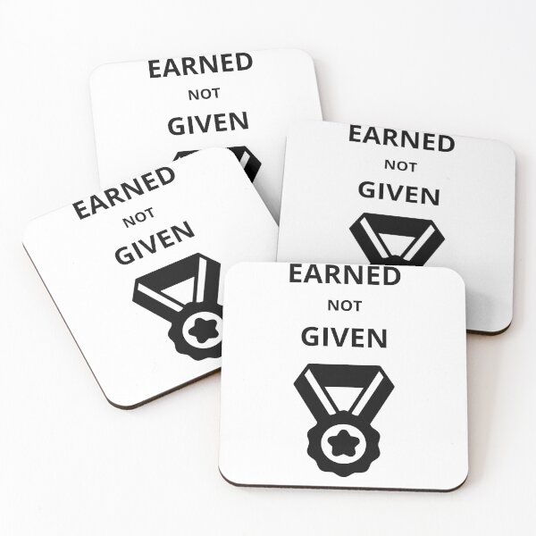 Item preview, Earned Not Given Gym Motivation Design designed and sold by Wild Horizon Studio.