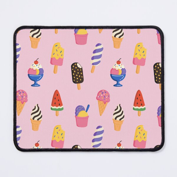 Item preview, Cute ice cream seamless pink pattern. Sweet summer ice cream and popsicles set designed and sold by MariPon.