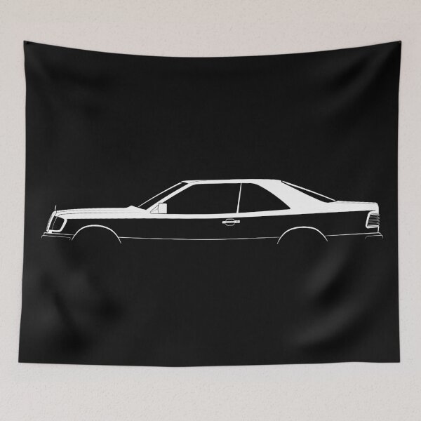 Item preview, 300 CE (C124) (White) designed and sold by Car Silhouettes.