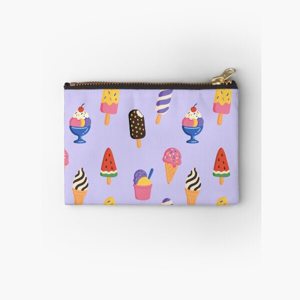 Item preview, Cute ice cream seamless purple pattern. Sweet summer ice cream and popsicles set designed and sold by MariPon.