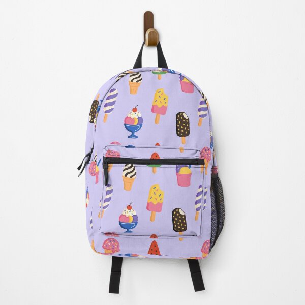 Item preview, Cute ice cream seamless purple pattern. Sweet summer ice cream and popsicles set designed and sold by MariPon.