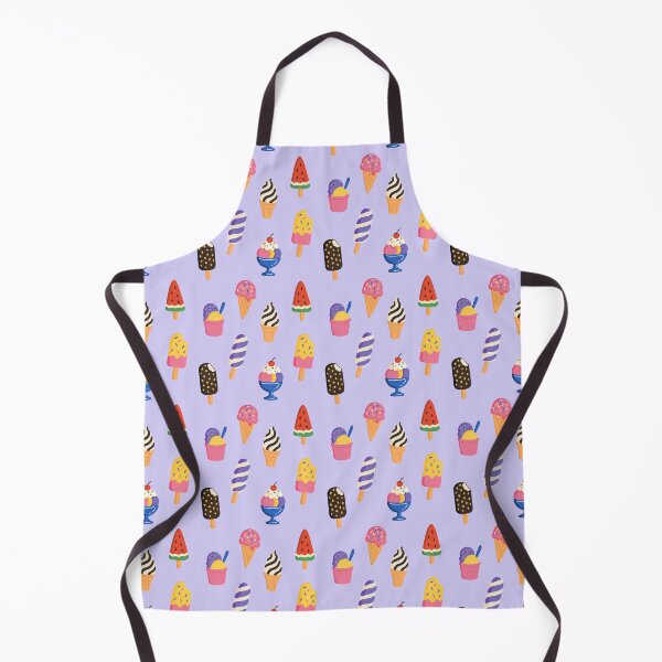 Item preview, Cute ice cream seamless purple pattern. Sweet summer ice cream and popsicles set designed and sold by MariPon.