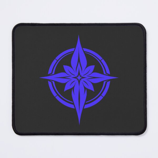 Item preview, Indigo Compass Flower — Floral Sigil Emblem designed and sold by DreamMachine69.