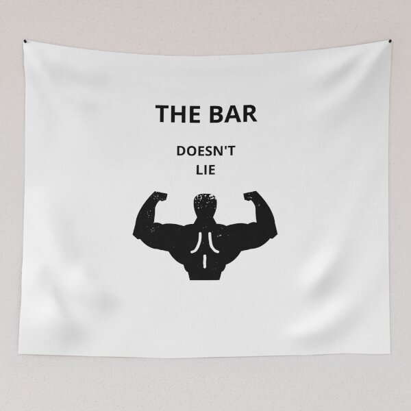 Item preview, The Bar Doesn't Lie Weightlifting Design designed and sold by Wild Horizon Studio.