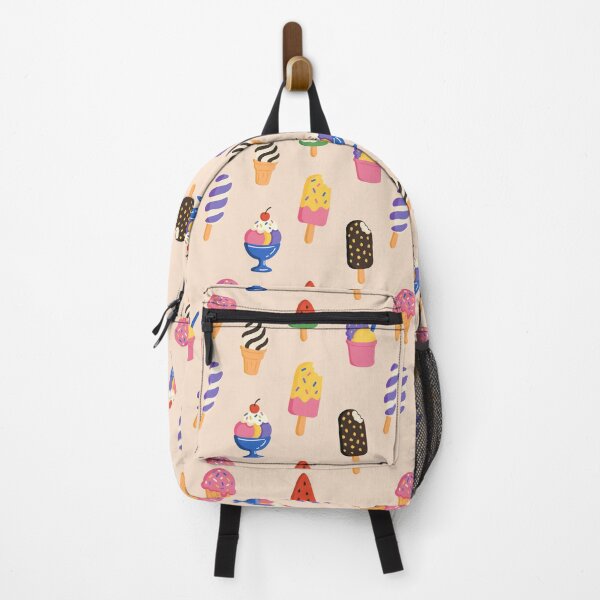Item preview, Cute ice cream seamless beige pattern. Sweet summer ice cream and popsicles set designed and sold by MariPon.