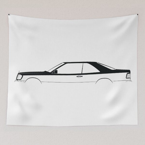 Item preview, 300 CE (C124) (Black) designed and sold by Car Silhouettes.